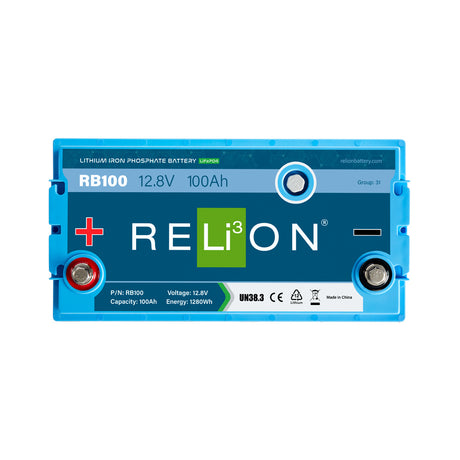 Relion RB100 12V 100Ah Deep Cycle Lithium Battery Group 31 - High Peak