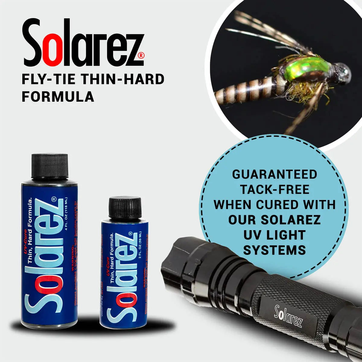 Hareline Solarez UV Cure Fly-Tie Resin Thin Hard Formula Hareline Dubbin