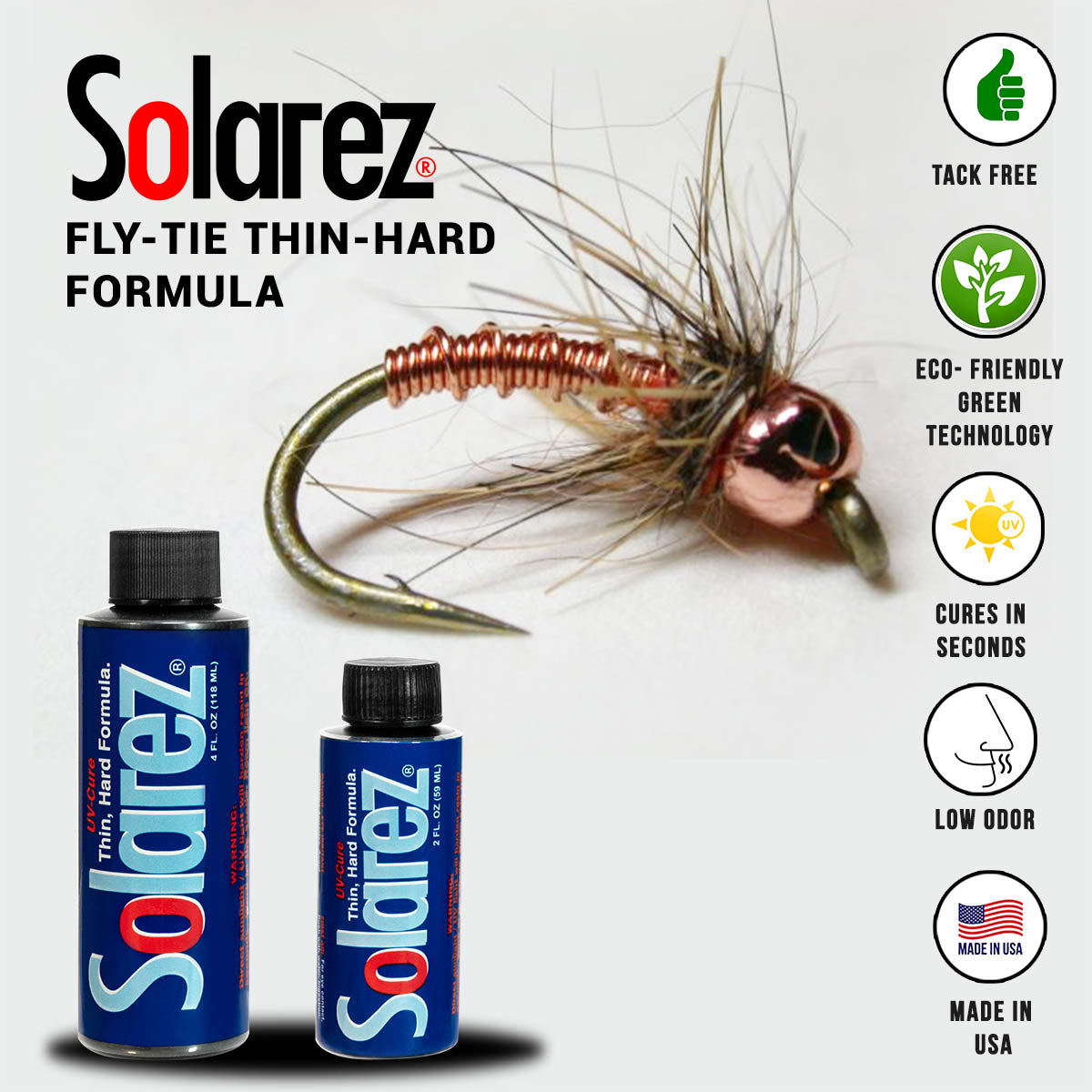 Hareline Solarez UV Cure Fly-Tie Resin Thin Hard Formula