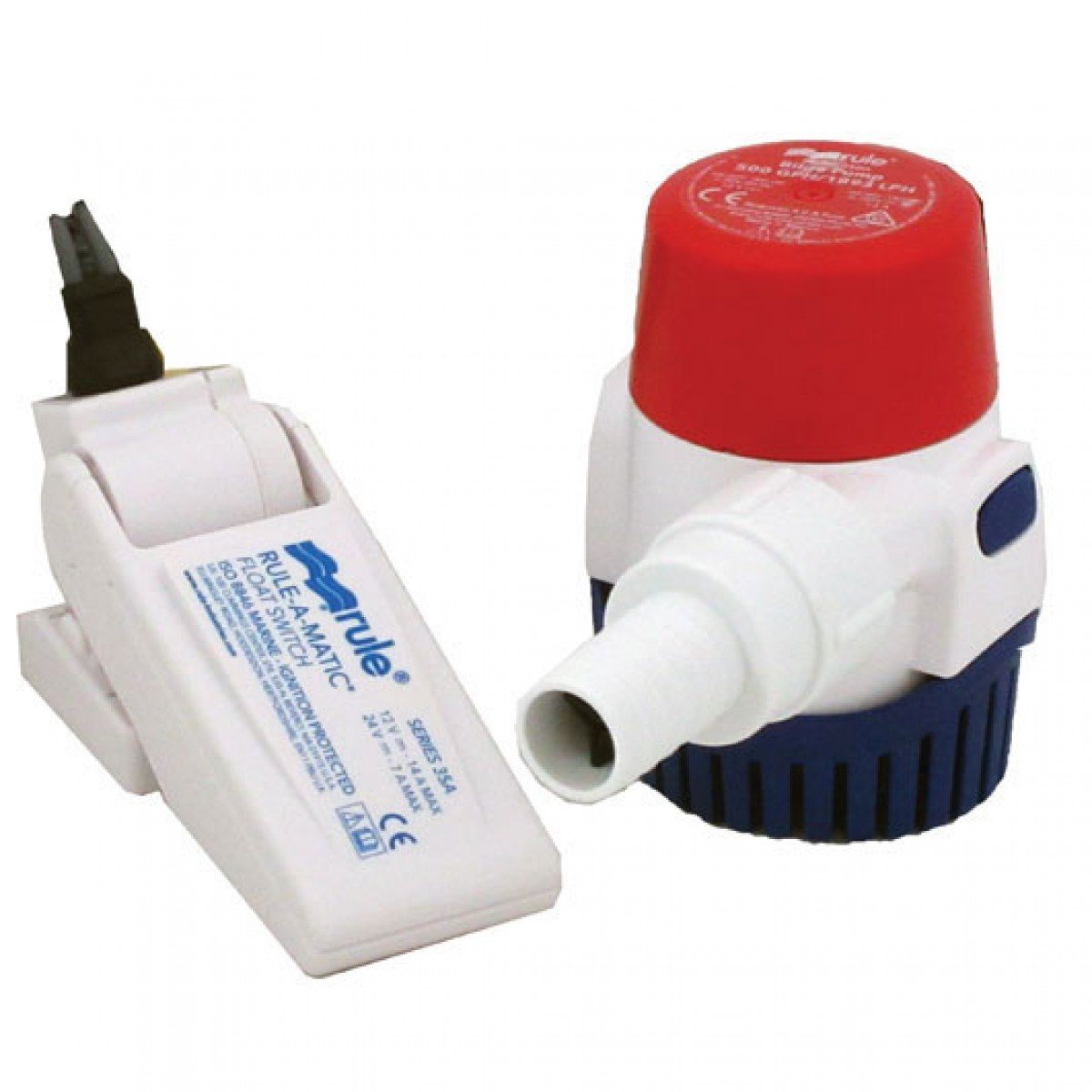 Rule 500GPH Bilge Pump & Float Switch Combo