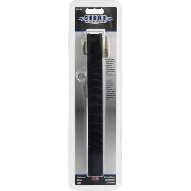 Shoreline Marine Outboard Motor Lock – 1-1/2 in (Black) Shoreline Marine