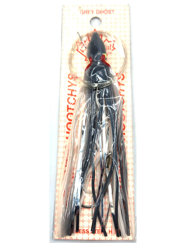 Radiant Hoochies Rigged Octopus - Grey Ghost