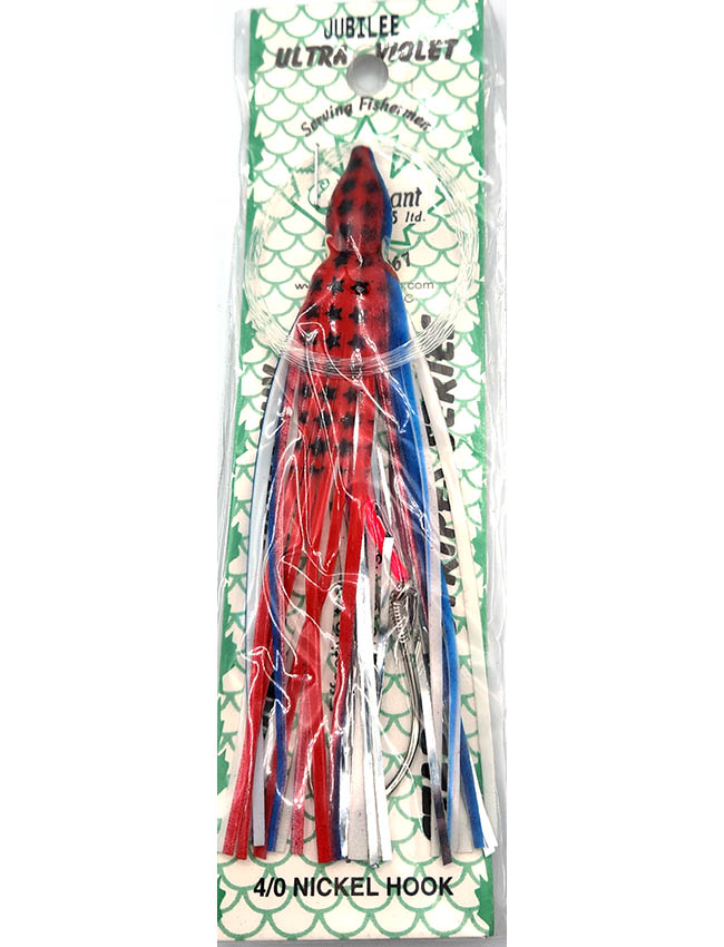 Radiant Hoochies Rigged Octopus - Jubilee