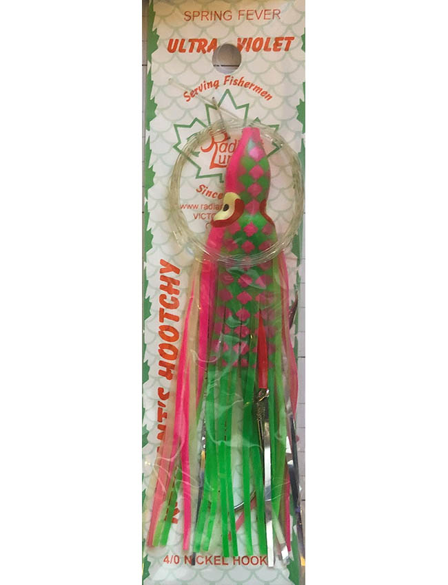 Radiant Hoochies Rigged Octopus - Spring Fever