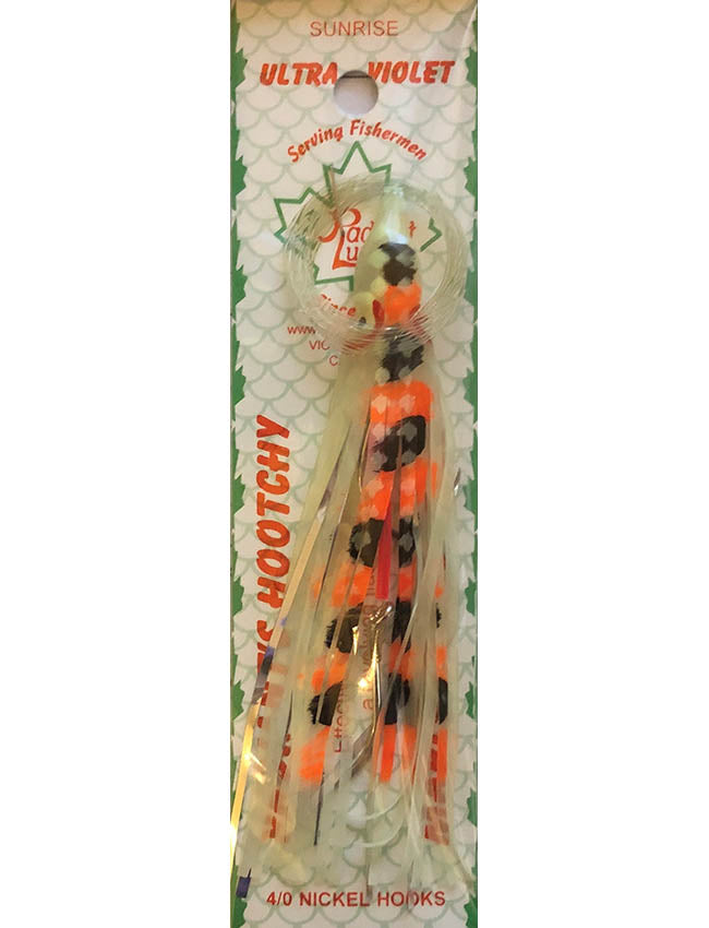Radiant Hoochies Rigged Octopus - Sunrise
