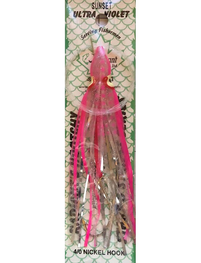 Radiant Hoochies Rigged Octopus - Sunset