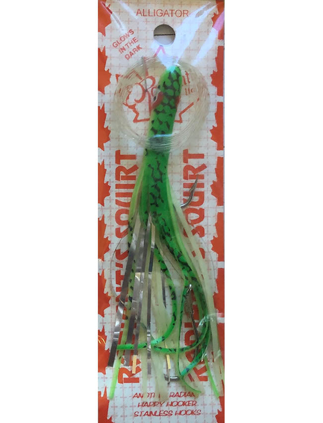 Radiant Hoochies Rigged Needlefish - Alligator