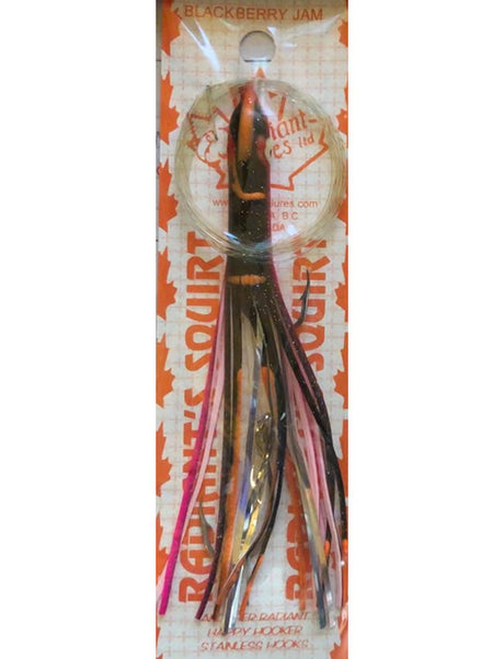 Radiant Hoochies Rigged Needlefish - Blackberry Jam