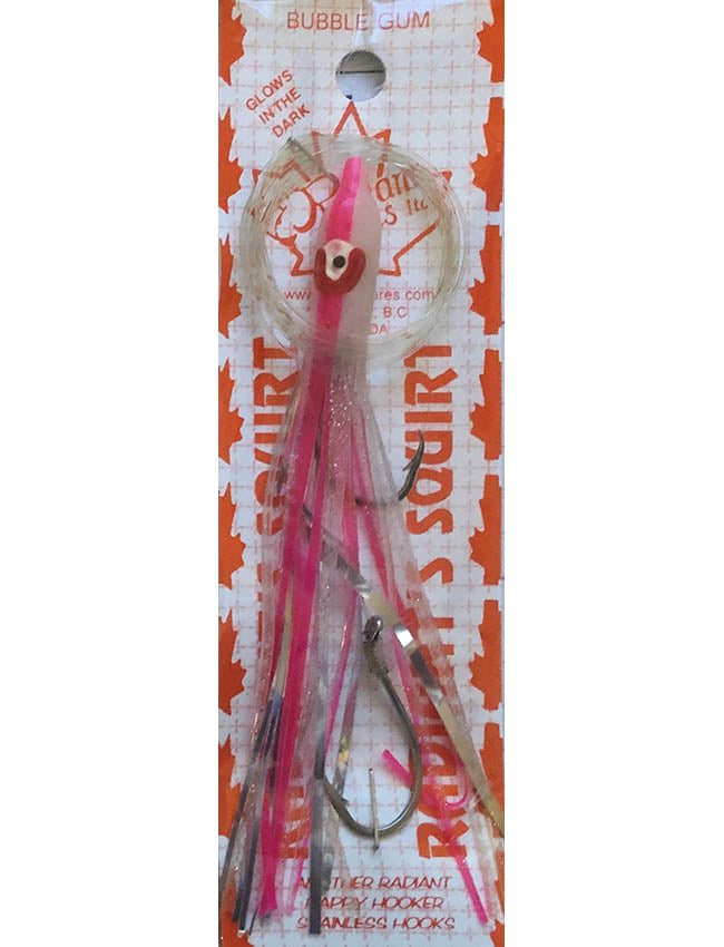 Radiant Hoochies Rigged Needlefish - Bubble Gum