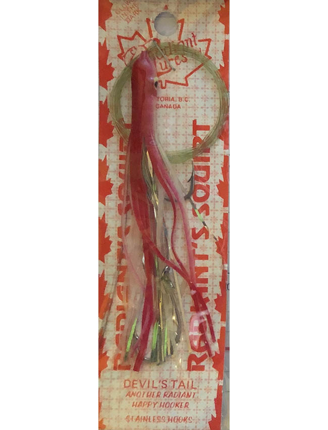 Radiant Hoochies Rigged Needlefish - Devil's Tail