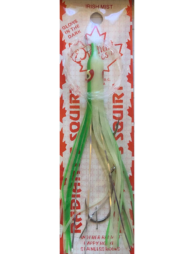 Radiant Hoochies Rigged Needlefish - Irish Mist