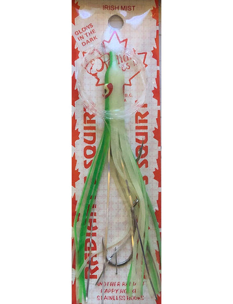 Radiant Hoochies Rigged Needlefish - Irish Mist