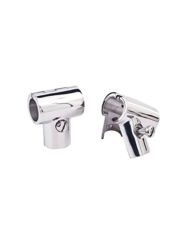 Stainless Steel Rail Fitting 7/8" - Hinged Tee CH9918 - 90 degree