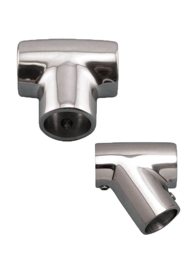 Stainless Steel Rail Fitting 7/8" - Tee CH3370 - 90 degree