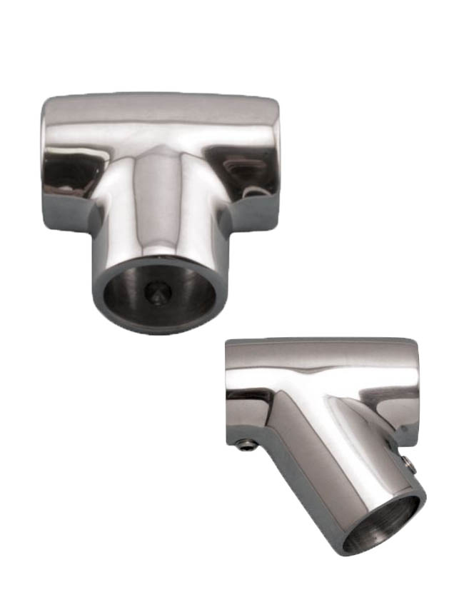 Stainless Steel Rail Fitting 1" - Tee CH3371 - 90 degree