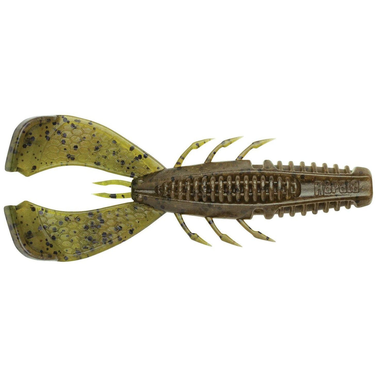 Rapala CrushCity Cleanup Craw - Green Pumpkin Watermelon, 3.5", 7 Pack