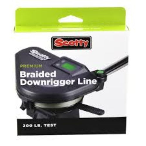 SCOTTY - Braided Downrigger Line (200 lb test) 2700K - 200' with terminal kit (#2700K)