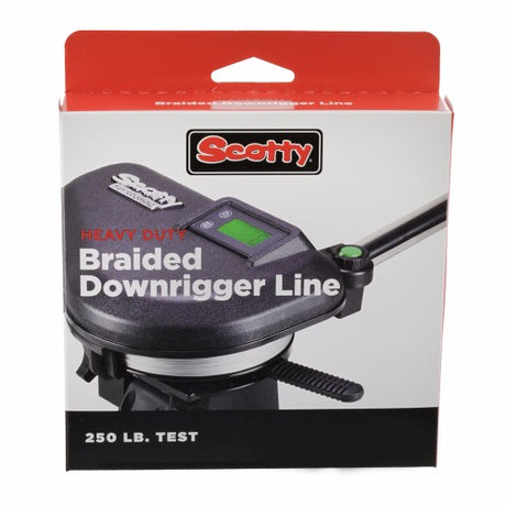 SCOTTY - Heavy Duty Braided Line (250 lb test) 2201K - 300' with terminal kit (2201K)