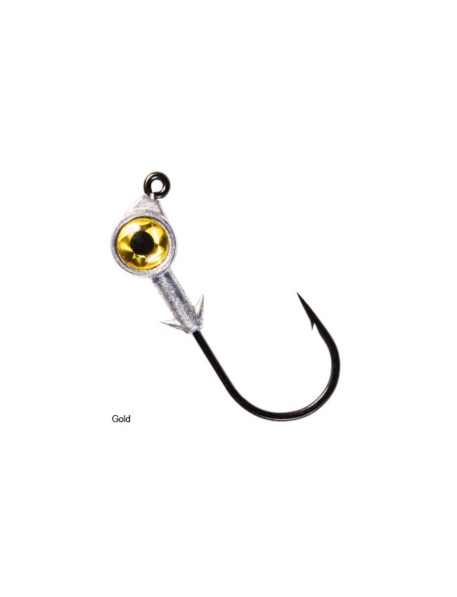 Z-Man Swimbait Eye Jig Head - Gold SE3014-01PK3 - 1/4oz - 3 pack (3/0 hook)