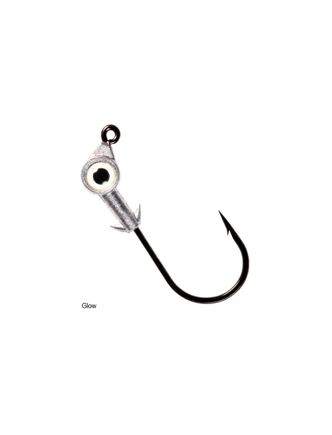 Z-Man Swimbait Eye Jig Head - 1/4oz 3/0 Glow 3pk SE3014-03PK3
