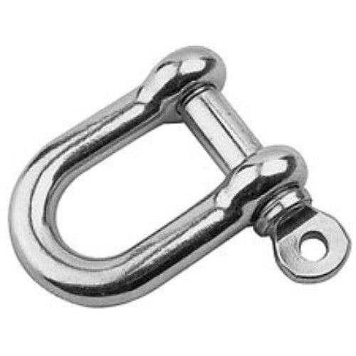 Victory D Shackle - Stainless - 3/16"