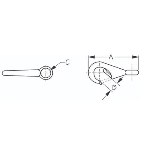 Seadog - Fast Eye Boat Snap - Brass 139120-1 - 139121
