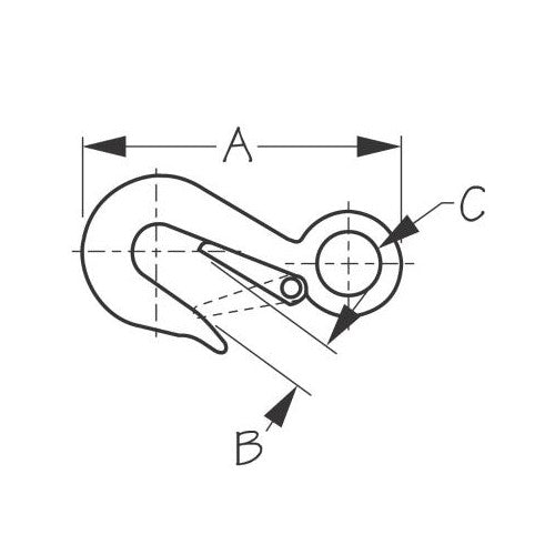 Seadog - Fast Eye Safety Snap Hook - Stainless