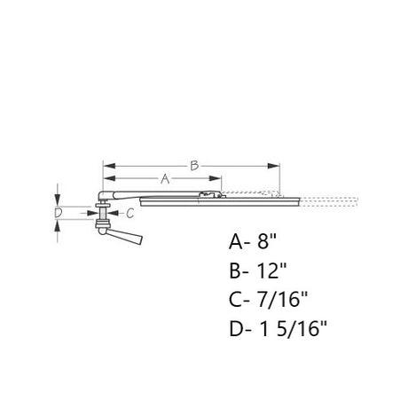 Seadog - Manual Windshield Wiper 412601-1