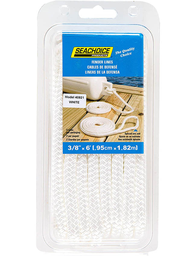Seachoice Fender Line 3/8x6' (2 pack) 40921