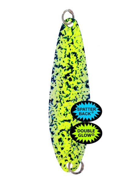 Silver Horde Kingfisher - Glow Chartreuse Spatterback 4131-000-940 - 3" Spoon