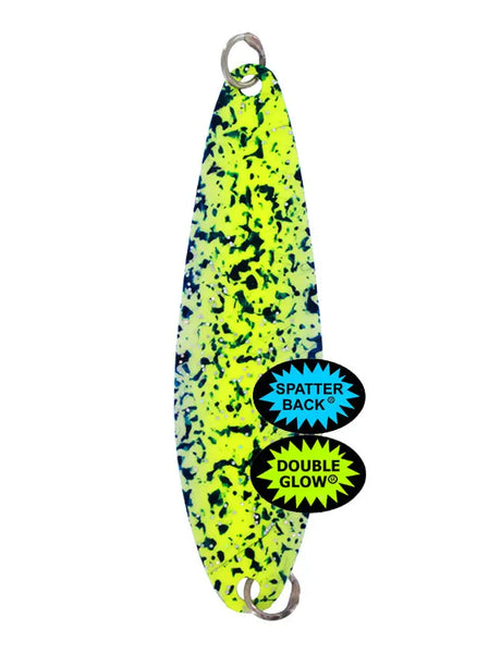 Silver Horde Kingfisher - Glow Chartreuse Spatterback 4131-000-940 - 3" Spoon