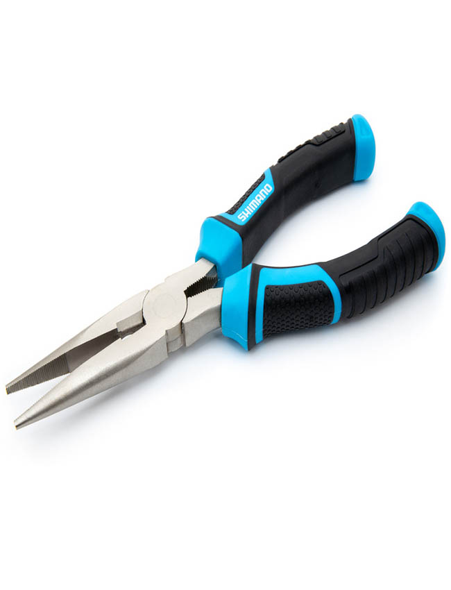 Shimano Brutas Silver Nickel Long Nose 8" Pliers