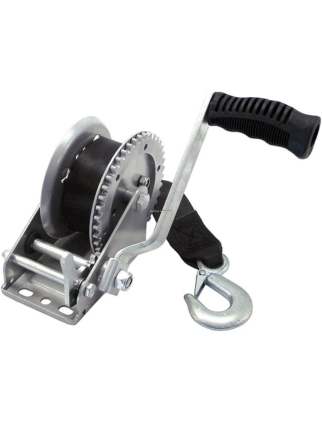 Shoreline Marine 1200lb Trailer Winch with Strap