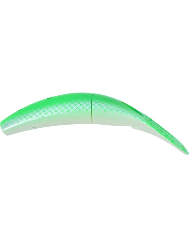 Yakima Trolling Plug Spinfish - Glo Flo Green "Top" Pearl "Side Scale" 703-GFLG - 3"