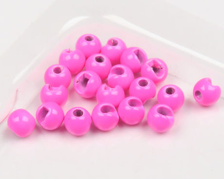 Hareline Slotted Tungsten Beads #138 - Fl. Pink | Harbour Chandler