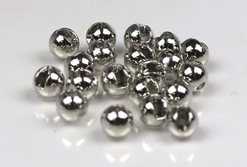 Hareline Slotted Tungsten Beads #344 - Silver | Harbour Chandler