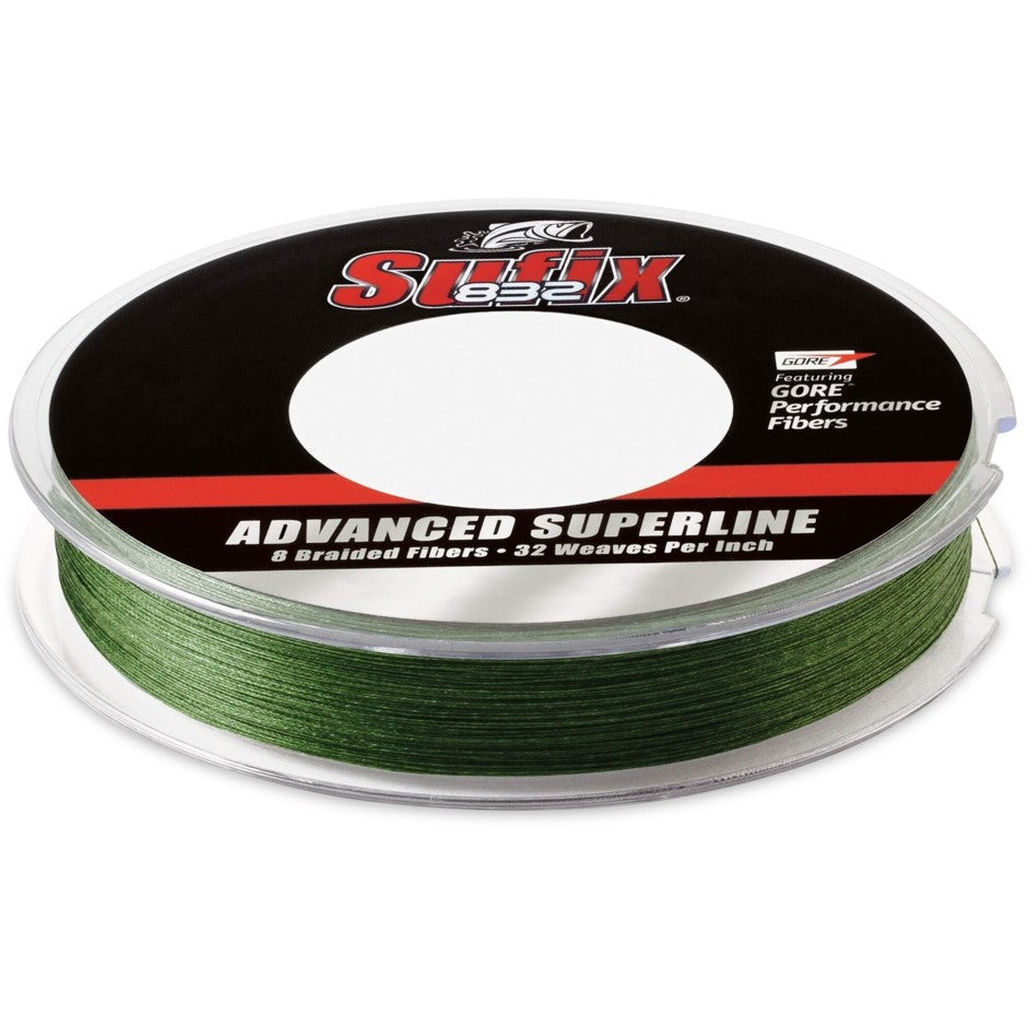 Sufix 832 Advanced Superline 300 yd - 65 lb Low-Vis Green