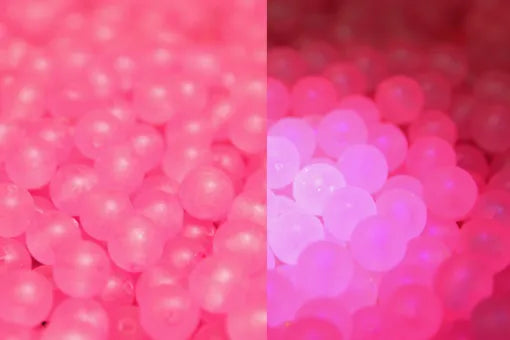 Great Lakes Steelhead Trick Em Beads - Super UV Pink - 8mm - 30pk