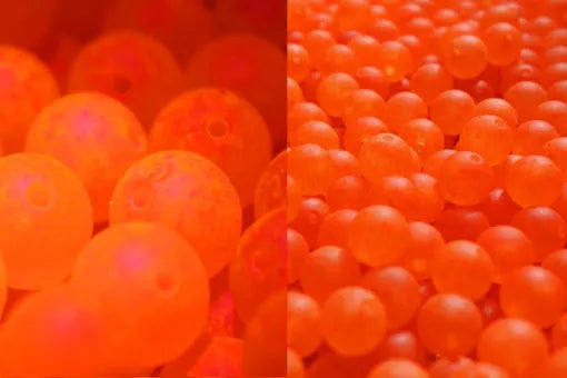 Great Lakes Steelhead Trick Em Beads - Super UV Tomato - 10mm - 15pk