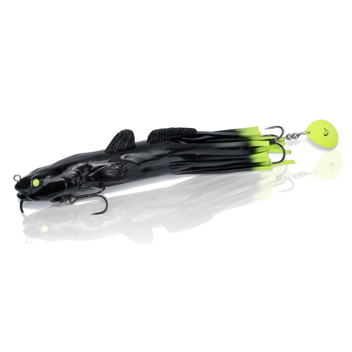 Savage Gear 3D Burbot Tube - Black Chartreuse
