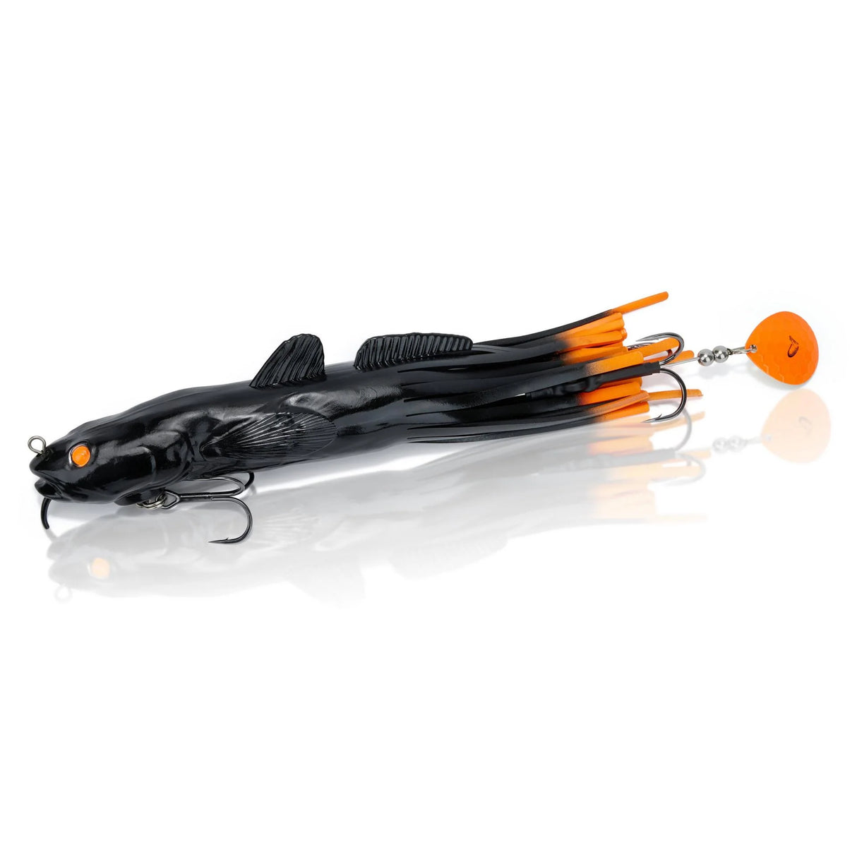 Savage Gear 3D Burbot Tube - Black Orange Flash
