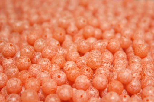 Great Lakes Steelhead Trick Em Beads - Scrambled! Blood Red - 10mm - 15pk