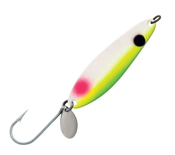 Luhr Jensen Coyote Spoon - Yellow Tail /Glo Back 5841-035-1078 - 3.5 (w/scales)