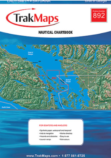 Trakmap 892 BC Coast: Ladysmith - Saturna