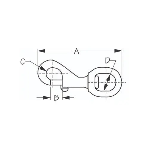Seadog - Swivel Eye Bolt Snap Bronze 136590-1