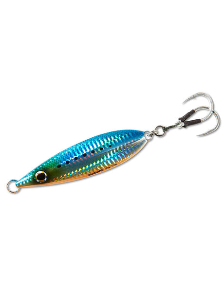Shimano Butterfly Flat Fall Jigs - Blue Sardine - 80g