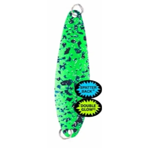 Silver Horde Kingfisher - Glow Green Spatterback 4131-000-942 - 3" Spoon