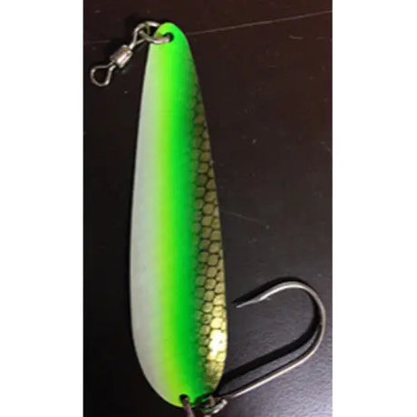 Silver Horde Kingfisher Spoon - Pearl/Chartreuse/Green/Gold Scale 4131-000-584 - 3" Spoon