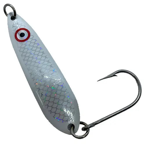 Lighthouse Lure Big Eye Spoon - Snowball - 3.5"