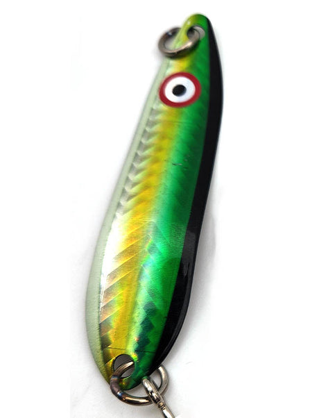 Lighthouse Lure Big Eye Spoon - Reflex Green Herring Aid - 3